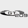 Glastron Boat Model Decal 05730380 - GT 209 Black Sticker (pair)