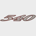 Cruisers Boat Model Decal Sticker V1945500 - 540 Express Silver Burgundy