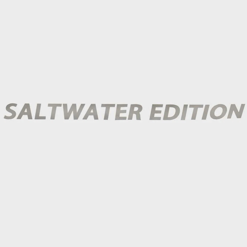 Lowe Boat Decal Sticker 2223366 - Saltwater Edition Metallic Silver