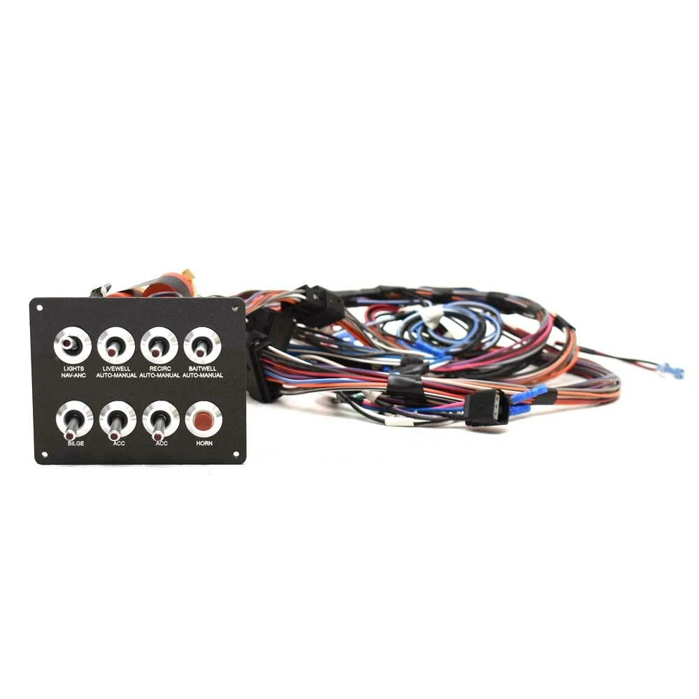 Lowe Bay Boat Illuminated Toggle Switch Panel 2364360 - with Fuse Block