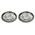 2PCS Ultra Low EMISSION 3 Star DECALS STICKERS for SEADOO YAMAHA HONDA - Gray