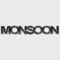 Malibu Boat Raised Engine Emblem 5974705 - Monsoon Black - Silver
