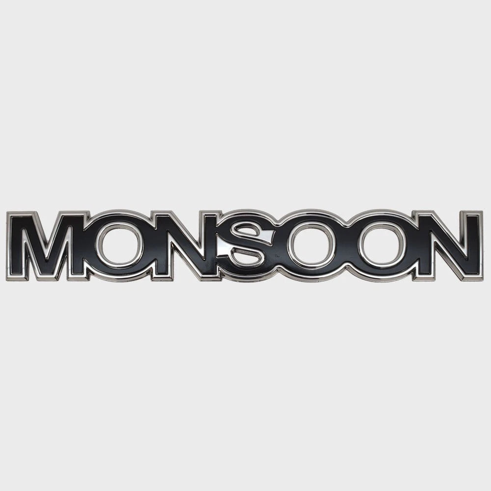 Malibu Boat Raised Engine Emblem 5974705 - Monsoon Black - Silver