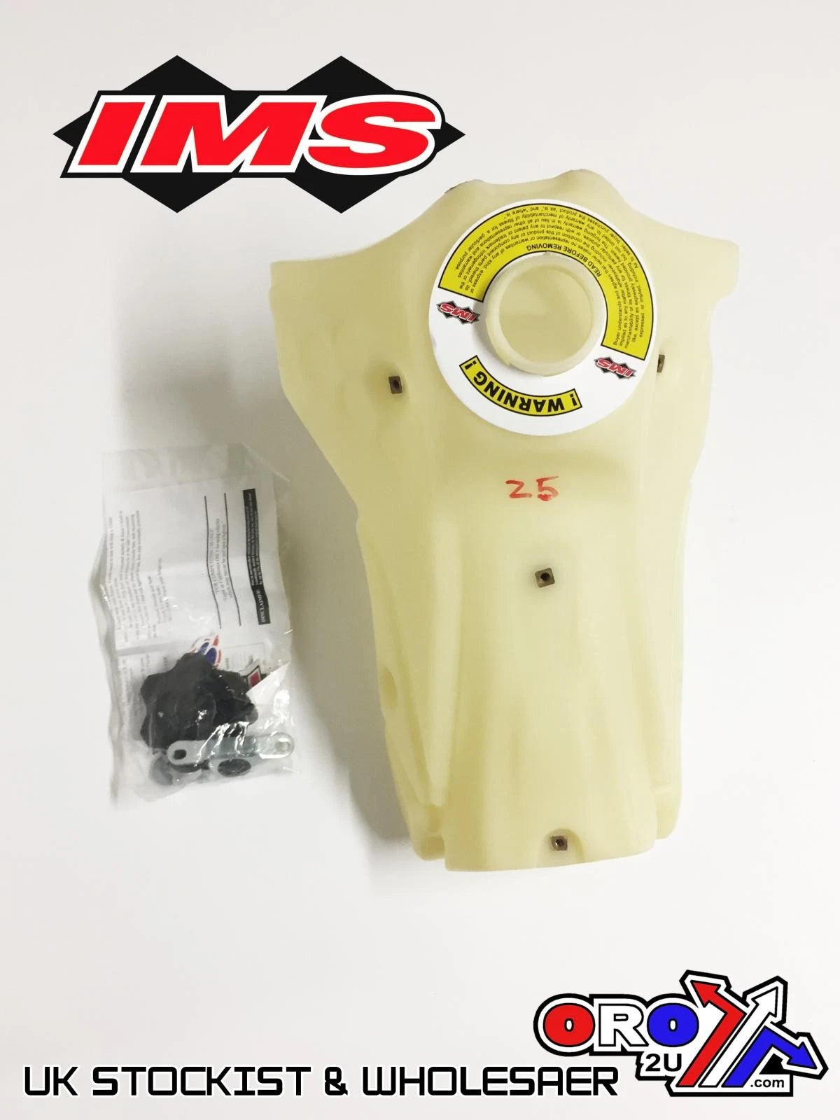 IMS Natural 2.9 Gal Fuel Tank+Screw Cap Kawasaki KX250F 2011-2012