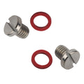 2Pcs Straight Screw Plug with Gasket for Yamaha Lower Unit 90340-08002-00