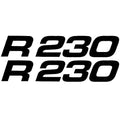 Robalo Boat Decals U17224-01 - R230 8 3/8 X 1 1/2 Inch Black (pair)