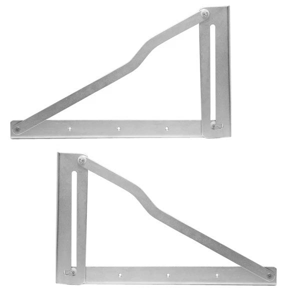 Larson Boat Folding Shelf Bracket - 18 X 11 1/4 Inch SS (pair)