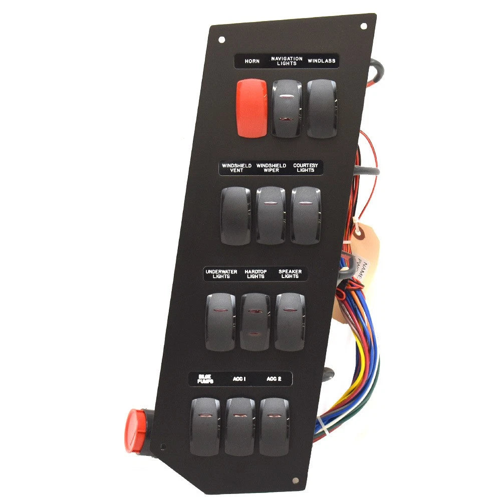 Blackfin 332CC Boat Port Side Switch Panel 60252053-01-PA NL - Aluminum