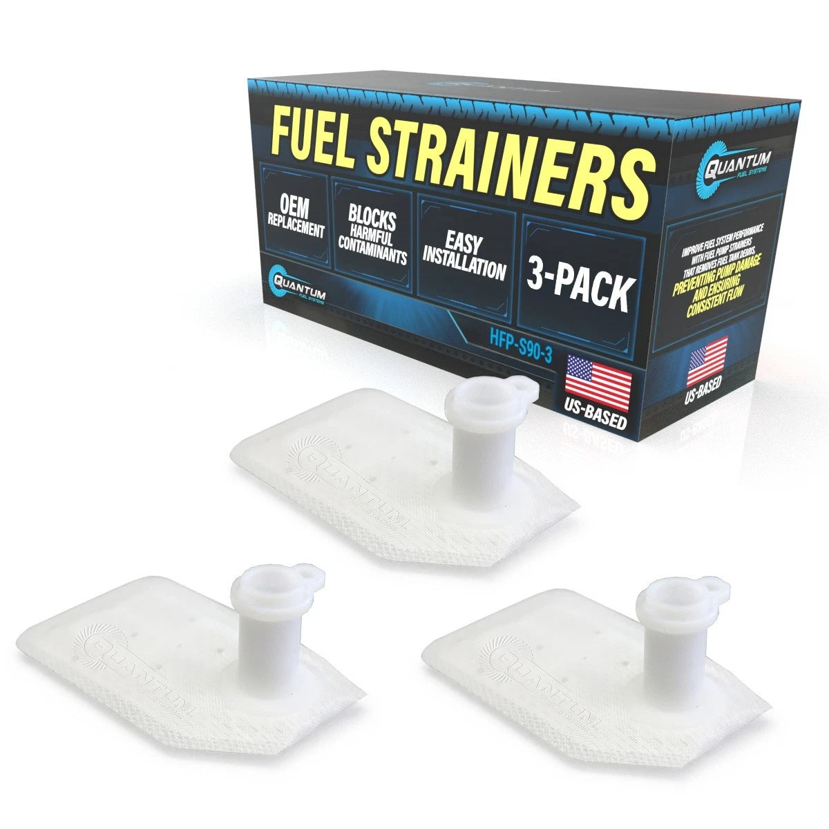 QFS Fuel Pump Filter Strainers [3] 2009-2020 Yamaha YFZ450X #18P-13907-00- 00