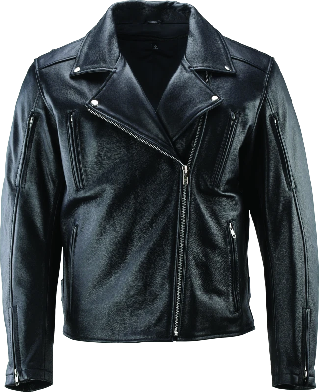 Kuryakyn River Road Ironclad Classic Leather Motorcycle Jacket Large