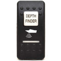 Boat Rocker Switch Cover - Depth Finder Actuator Matte Black