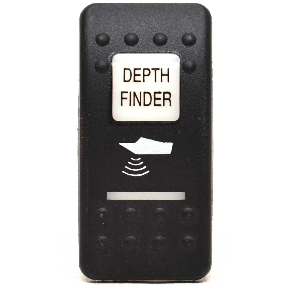 Boat Rocker Switch Cover - Depth Finder Actuator Matte Black