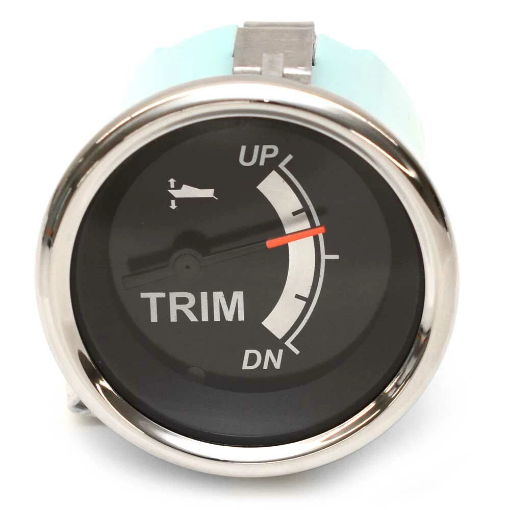 Teleflex Boat Trim Gauge 780816PMFB - Sterling Silver Suzuki 2 Inch