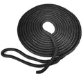 SeaGrace Boat Dock Line - Double Braided 3/8 Inch X 20 FT Black