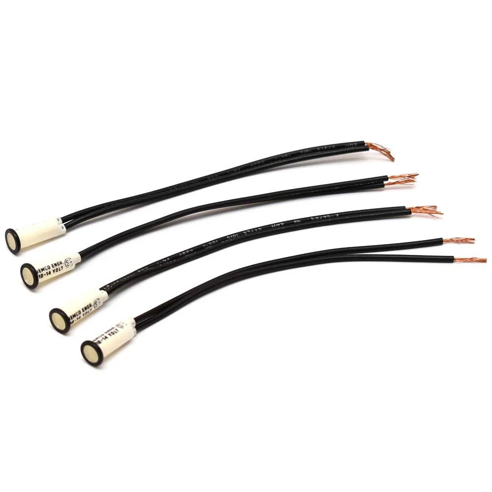 Boat Indicator Lights - 12 Volt Yellow 3/8 Inch (set of 4)