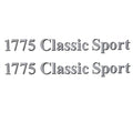 Lund Boat Decal - 1775 Classic Sport 18 3/8 Inch Silver (pair)