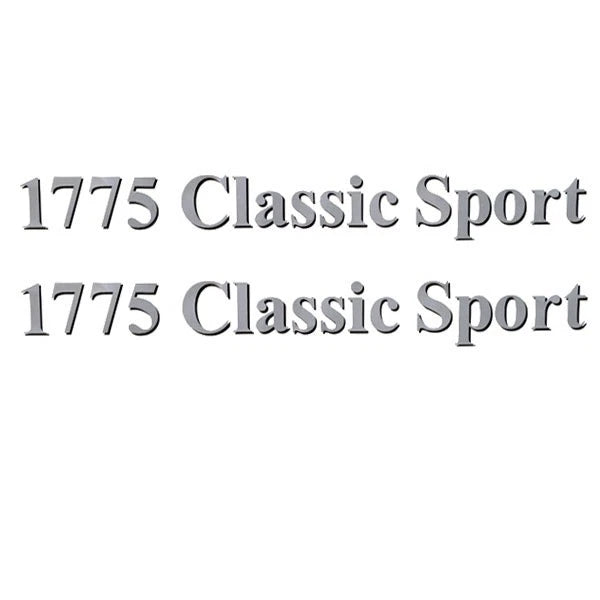 Lund Boat Decal - 1775 Classic Sport 18 3/8 Inch Silver (pair)