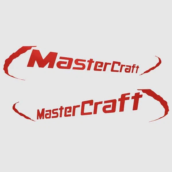 MasterCraft Boat Decal - Red Logo Stickers (set of 2)