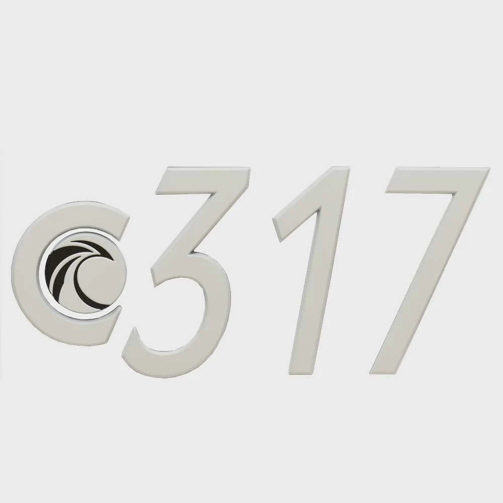 Bryant Boat Raised Sticker Decal U37966-03 - Emblem 317 Chromax White