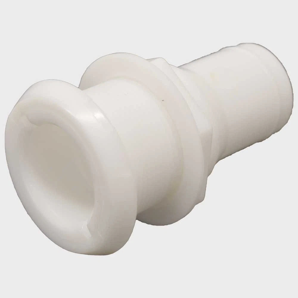Perko Marine Boat Thru Hull 0301DP8 - 1 1/2 Inch Hose White Polymer