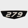 Cruisers Boat Raised Decal V2752800 - 279 Black Silver 2 5/8 Inch