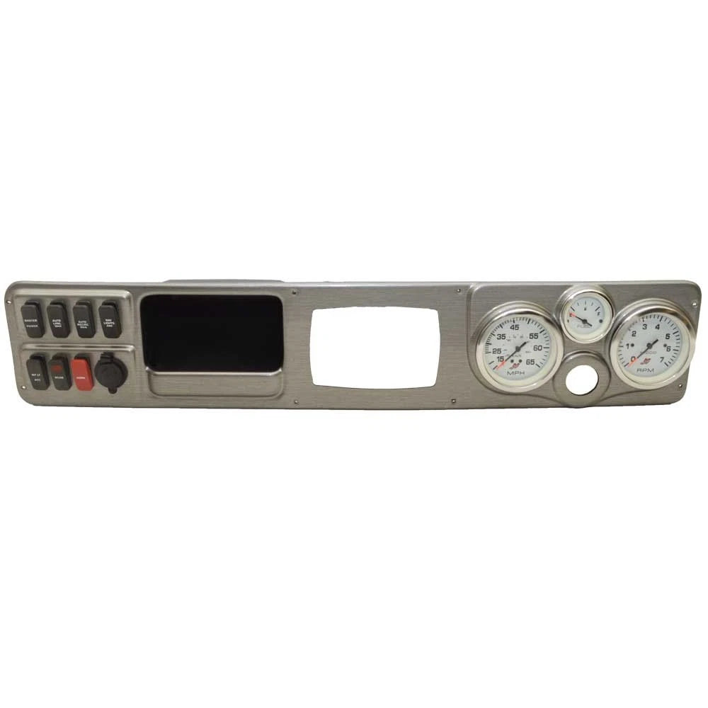 Lund Boat Gauge Dash Panel 2141764 - Sport Angler Mercury Silver