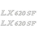 Larson Boat Raised Decal 8624-3391-DECA LLR-00 - LX 620 SF Vinyl (pair)