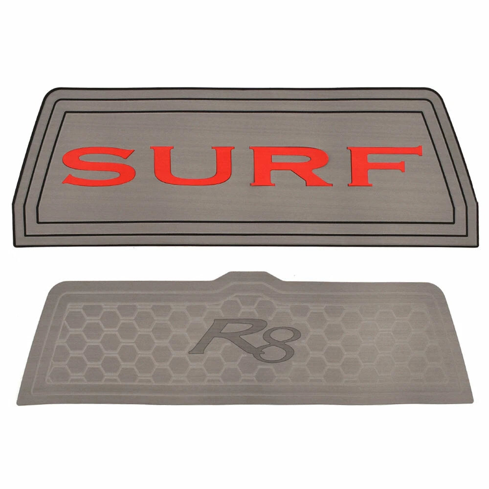 Cobalt Boat Non-Skid Mat 406595 - R8 Swim Platform Gray Red 2020 (2PC)