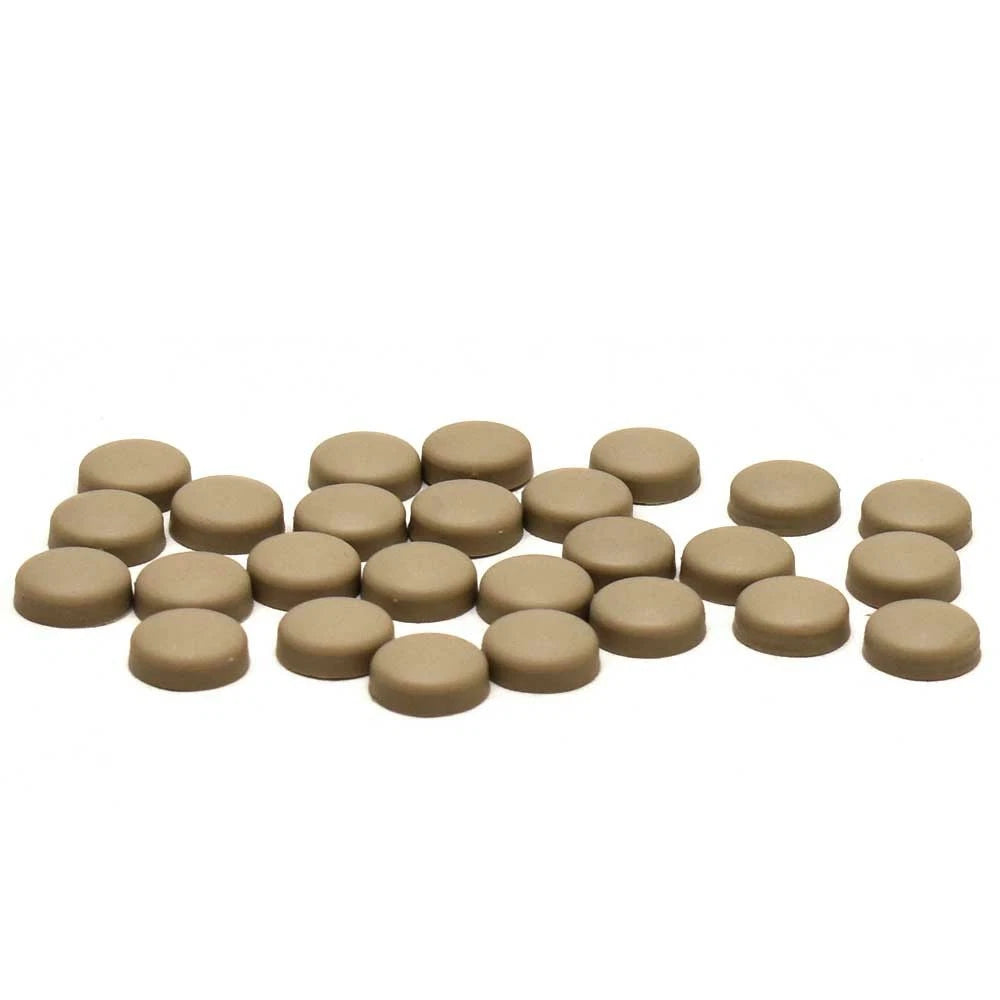 Lund Boat Snap Caps 1990569 - 5/8 Inch Tan Plastic (set of 25)