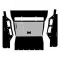 C86H1 Black Basket Weave Cab Headliner Fits Case-IH Tractor Models 886