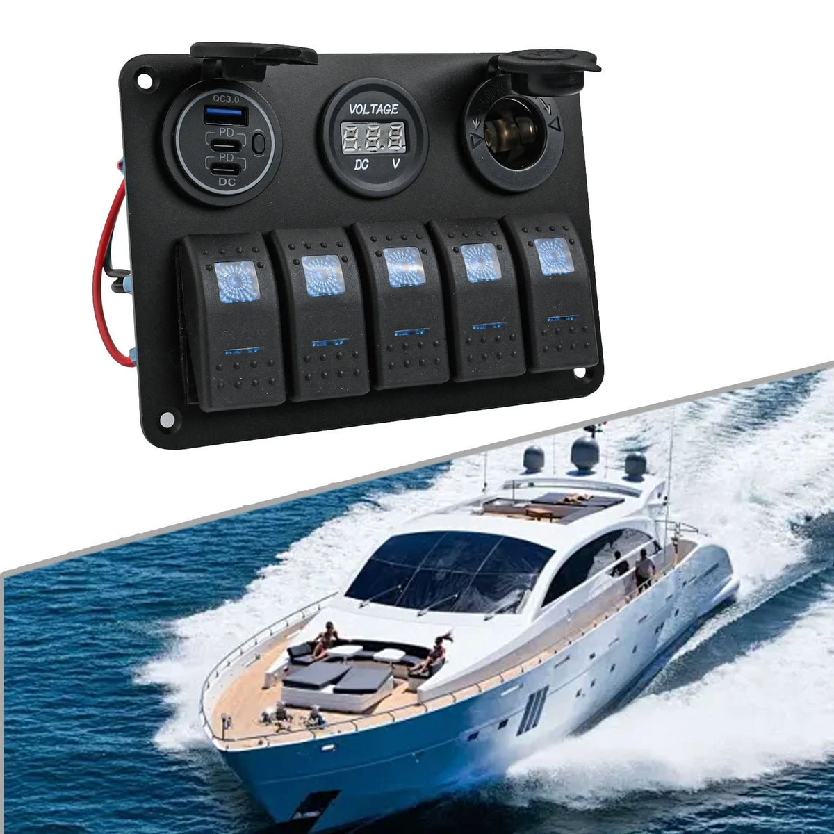 Sophisticated Design Marine Switch Panel for Enhanced Vehicle Functionality