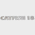 Lowe Boat Raised Decal Sticker 2264333 - Catfish 18 Silver Black
