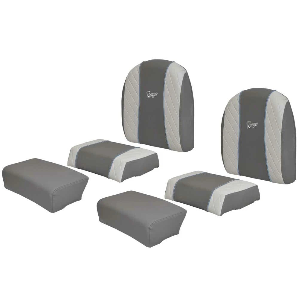 Ranger Boat Leaning Post Seat Cushions - 2660/2510 Bay Gray (6 PC)