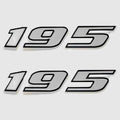 Bayliner Boat Raised Model Decals 1888991 - 195 Stickers (pair)