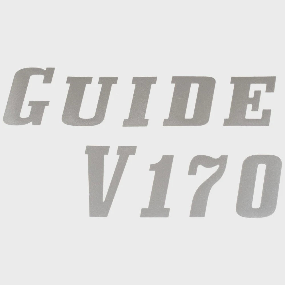 G3 Boat Decal 73404744 - Guide V170 Metallic Silver Vinyl Sticker