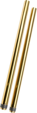 HardDrive Gold Fork Tubes 39mm for Harley Davidson XL & Iron 883 Models