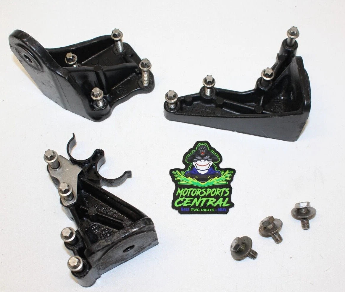 SEADOO SEA DOO 4 TEC STROKE ENGINE MOTOR MOUNT MOUNTS SET ALUMINUM with HARDWARE