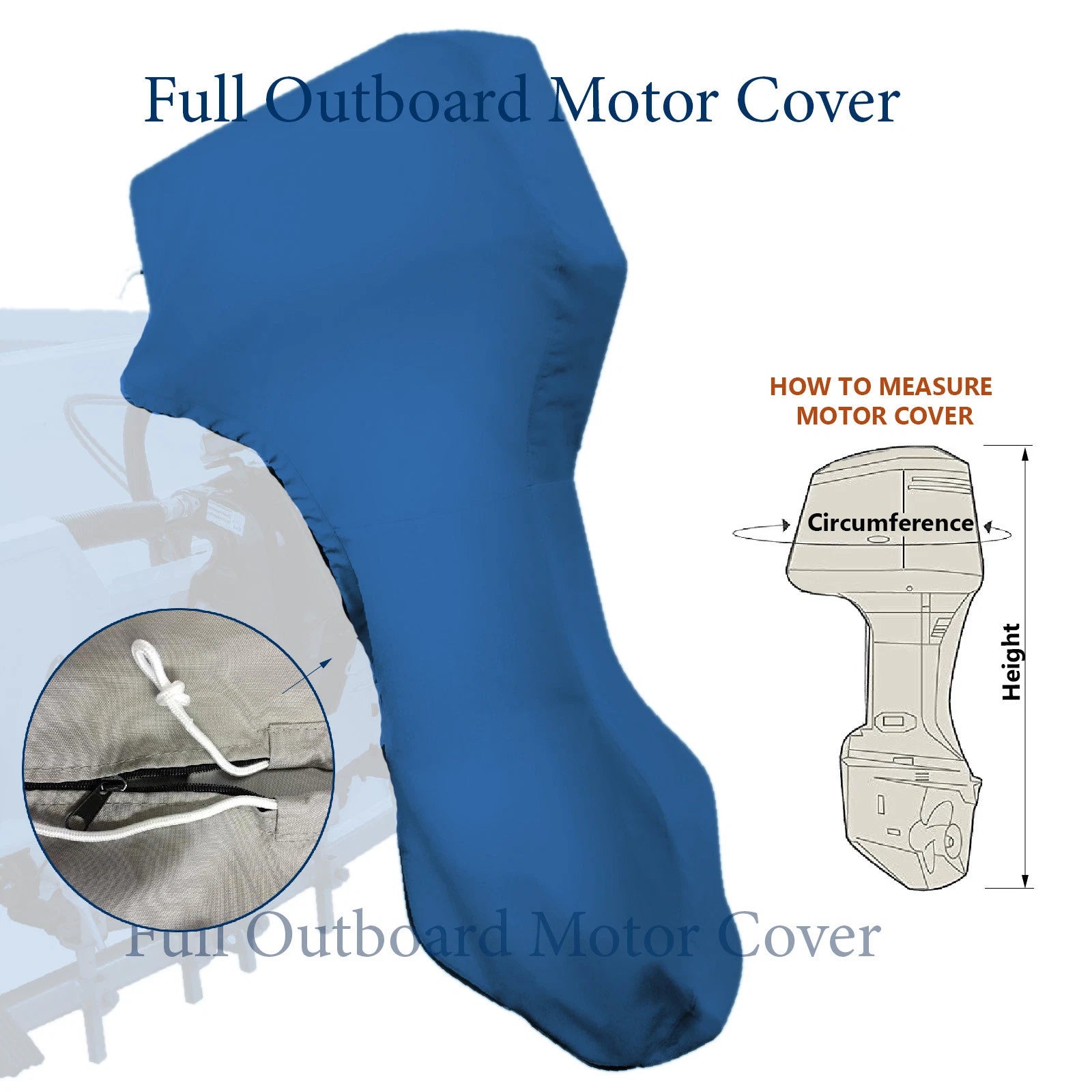 40-50HP Boat Full Outboard Motor Engine Storage Cover Breathable Waterproof