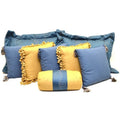 Chaparral Boat Pillow Set 224924 - Blue Gold (set of 8)