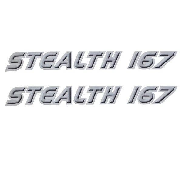 Misty Harbor 167 Stealth Pontoon Boat Decal - Gray Sticker (pair)