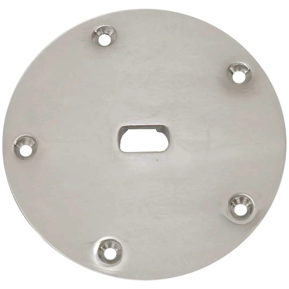 Cruisers Boat Table Base Mount Plate - Stainless Mirror 5 7/8 Inch