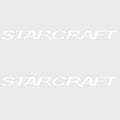 Starcraft Boat Logo Decal Stickers - 10 X 1 1/2 Inch White (pair)