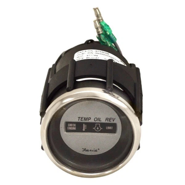 Faria Boat Systems Check Gauge GPK605X - Suzuki Silver 2 Inch