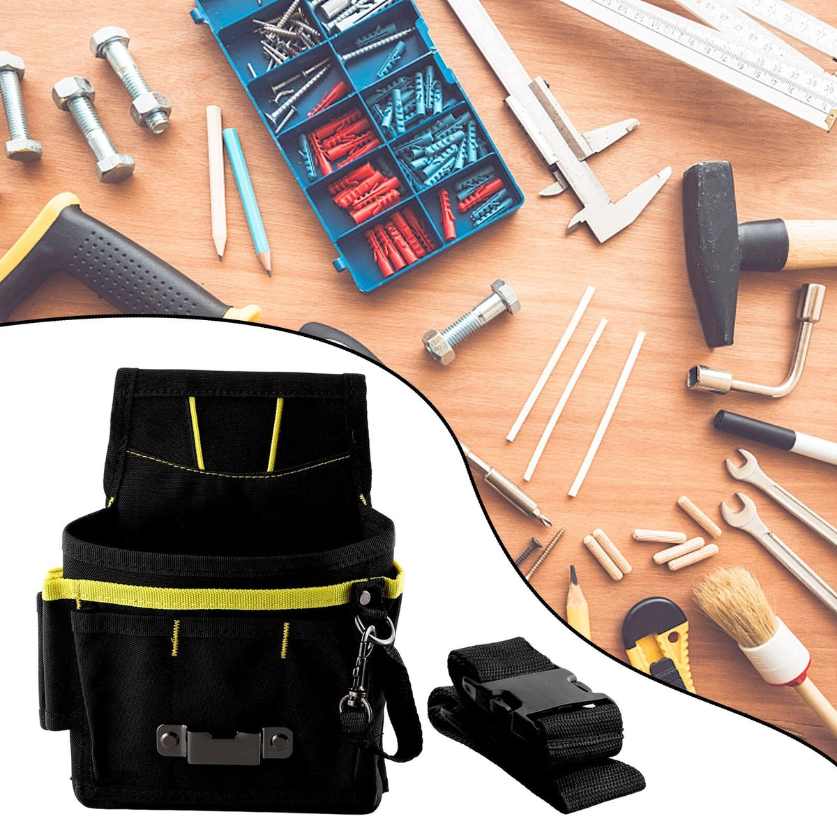 Tool Bag Waist Storage 24*17*4cm 600D Oxford Fabric Belt Tool Electrician