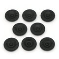 8-Pack Black Rubber Grease Plug Hub Dust Caps for Tiedown Trailer Camper Axle
