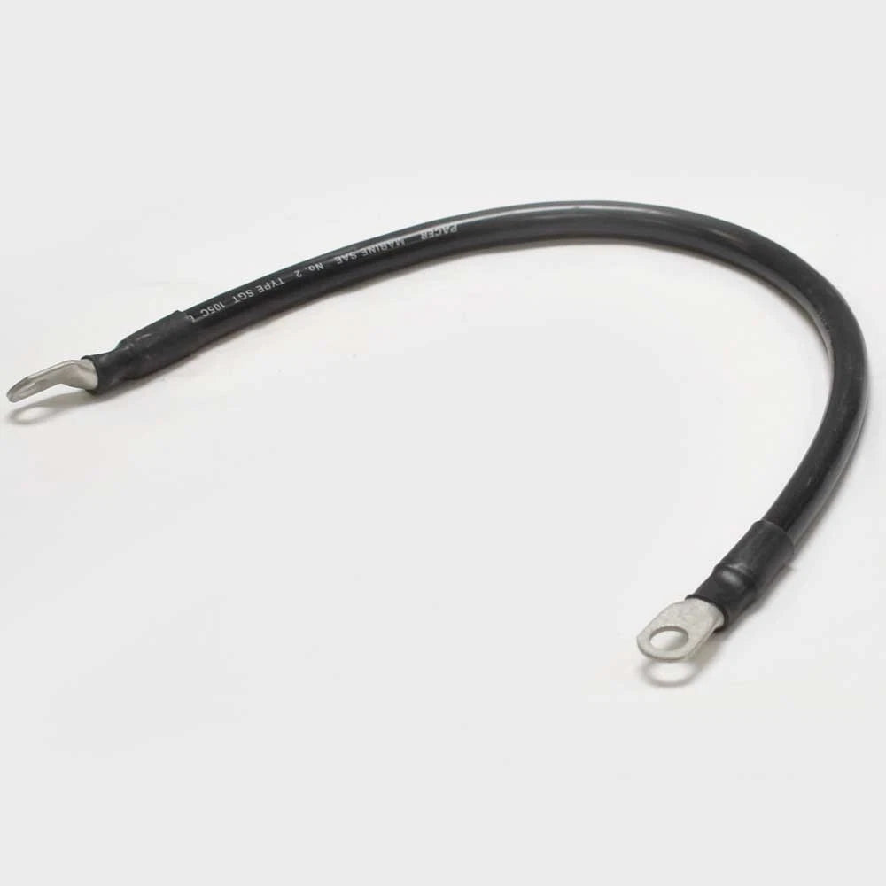 Rinker Boat Battery Cable 153341 - Black 2 AWG Marine Wire 18 Inch