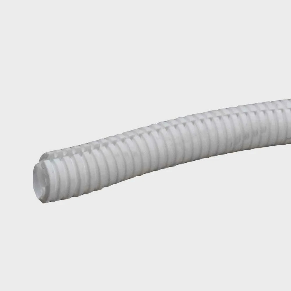 Boat Split Wire Loom 038VPWSX0000XZ S - 3/8 ID White Plastic (50FT)
