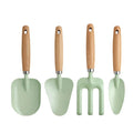 4 Pc Wooden Handle Garden Tools for Children Ages 3 to 8 Years Old