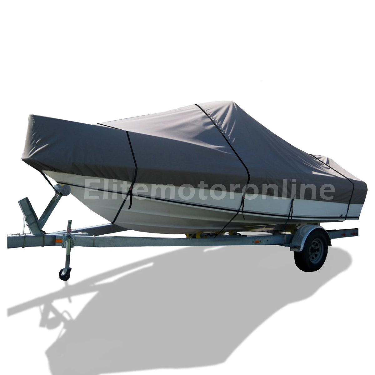 McKee Craft Classic 14 Center Console Trailerable Boat Cover Grey 600D Durable