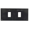 Bass CAT Boat Blank Rocker Switch Panel - ACC Courtesy with Lines